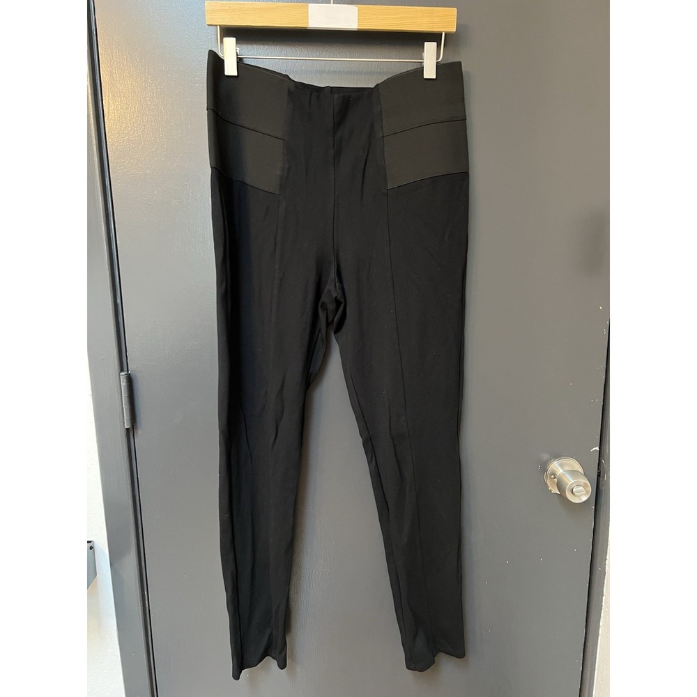 Marcella NYC Black Regular Tremont Pants With Front Slits Women's Sz XL